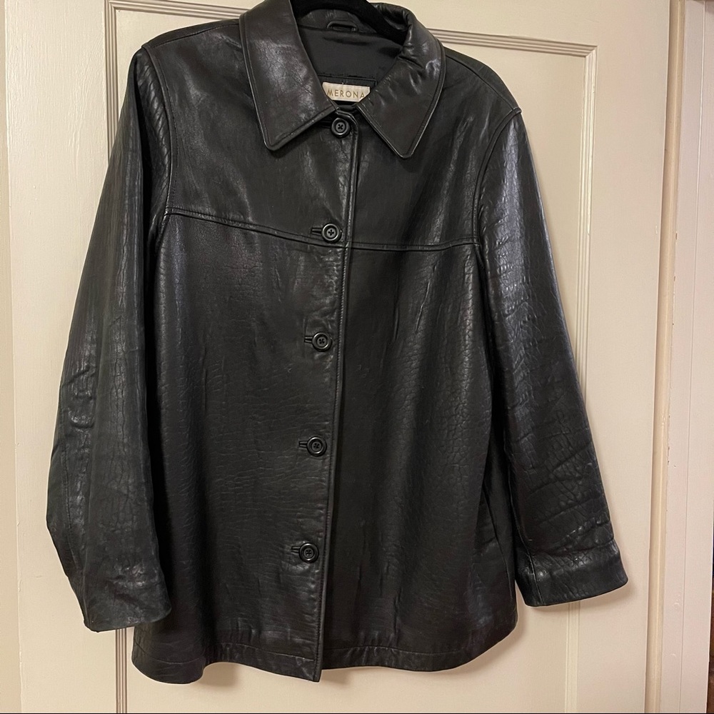 Black Leather Jacket size M